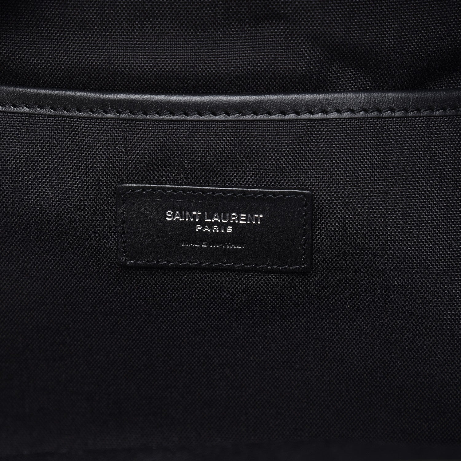 Saint Laurent Canvas Multi Patch Hunting Backpack Black 8 of 10