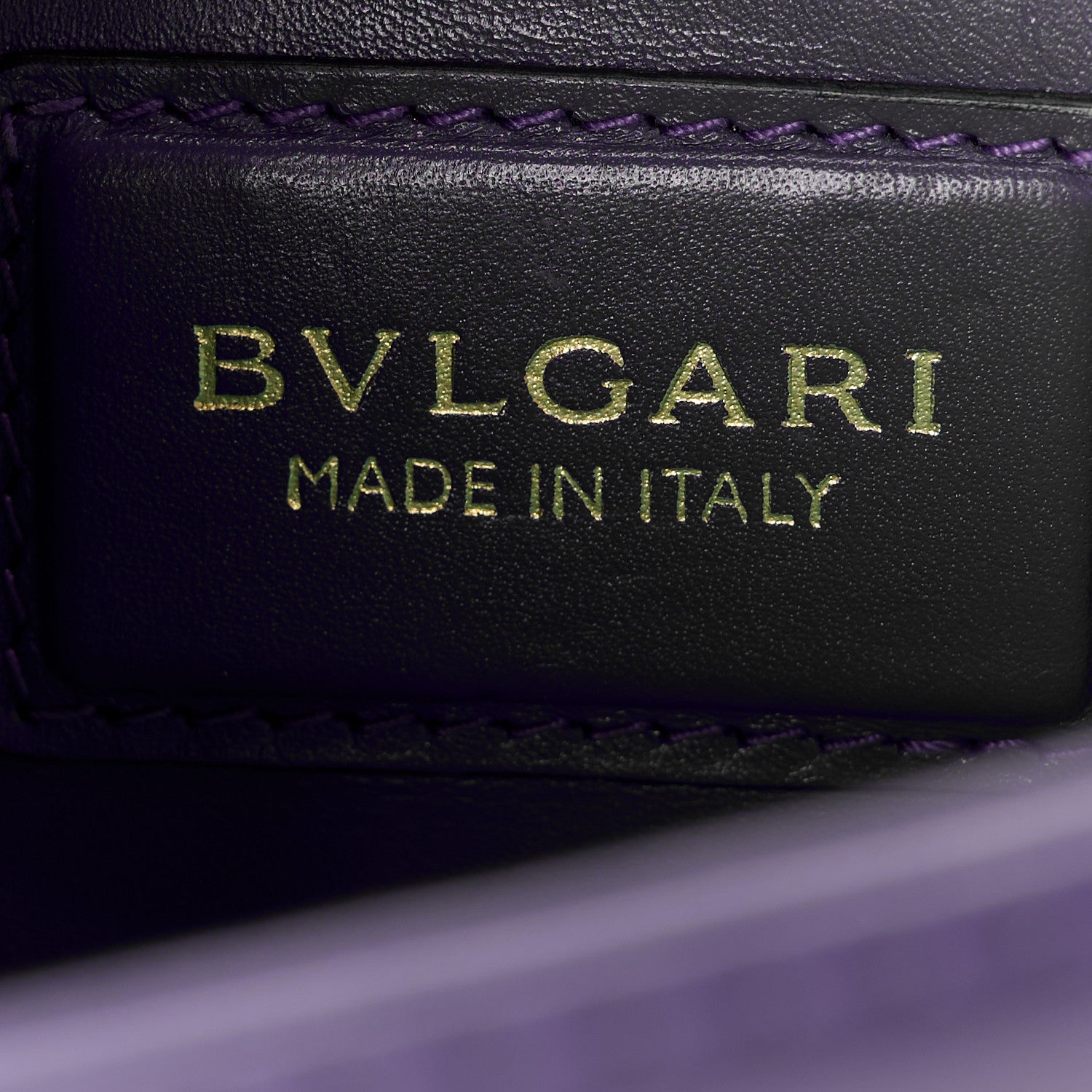 Bulgari Calfskin Serpenti Forever Shoulder Bag Purple 7 of 13