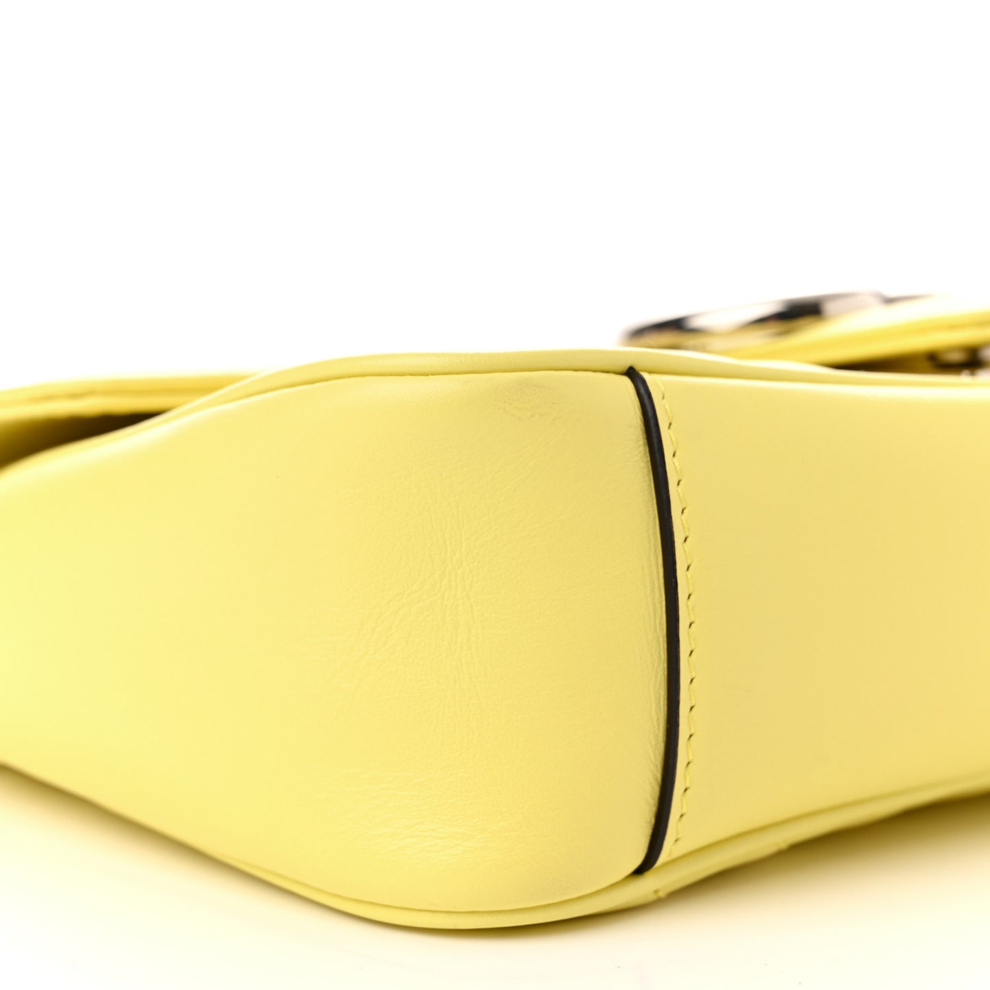 Calfskin Matelasse Small GG Marmont Shoulder Bag Banana