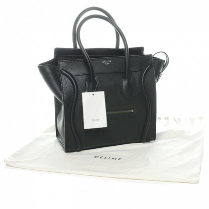 Celine Drummed Leather Micro Luggage Bag Black 8 of 8