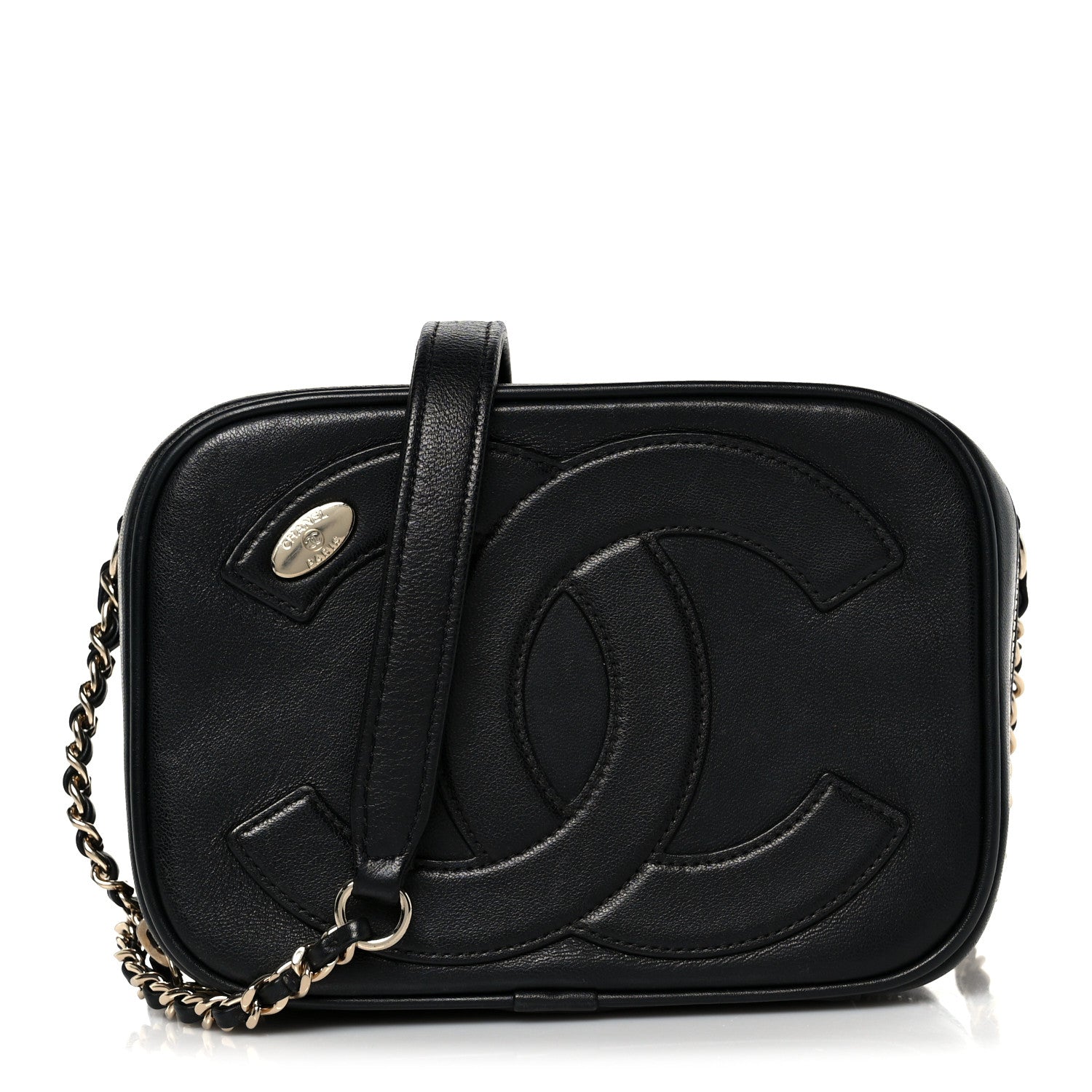 Chanel Calfskin CC Mania Camera Case Black 1 of 10