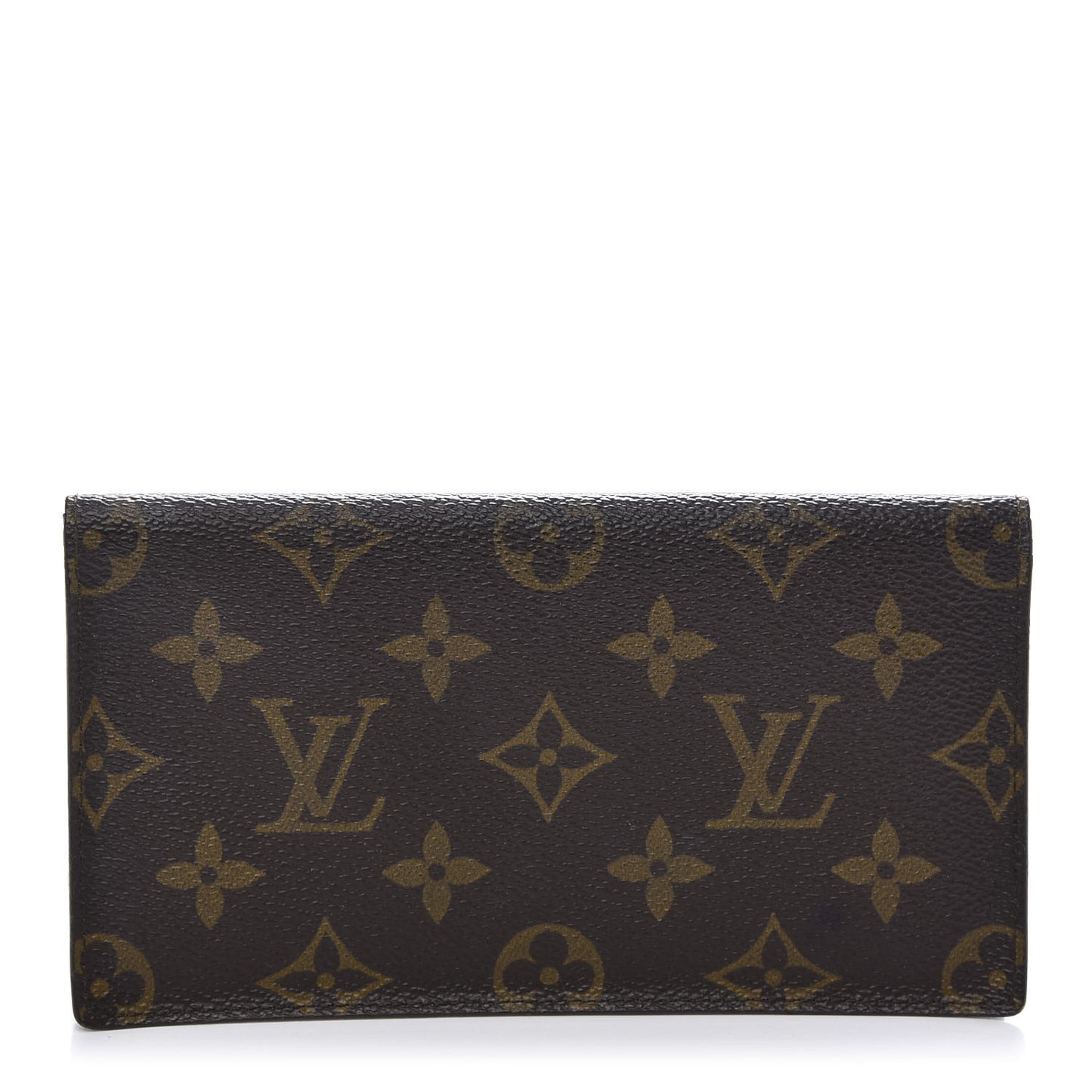 Monogram Simple Checkbook Holder Wallet