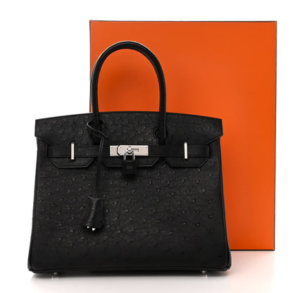 Hermes Ostrich Birkin 30 Black 11 of 11