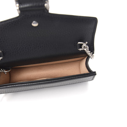 Gucci Calfskin Super Mini Dionysus Shoulder Bag Black 4 of 9