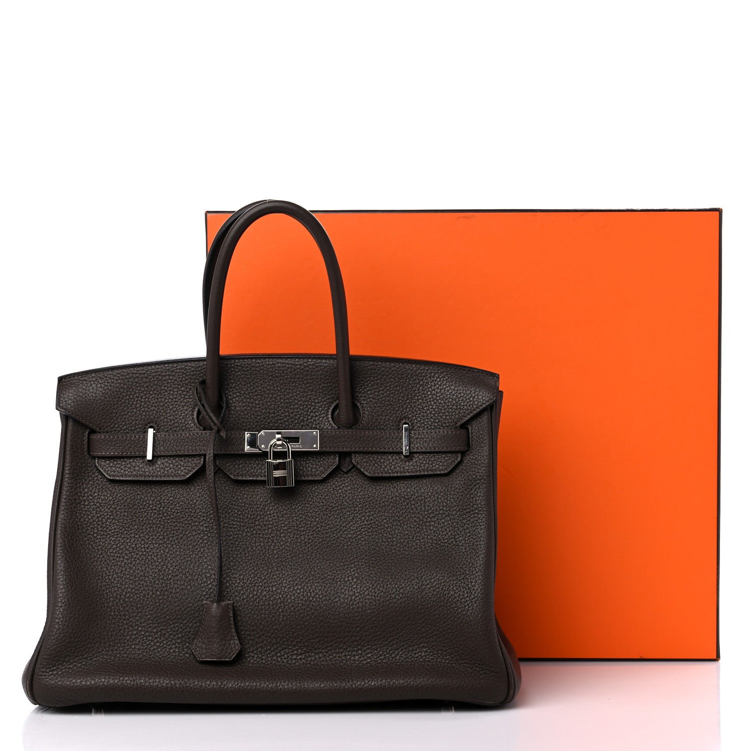 Hermes Taurillon Clemence BIRKIN 35 Cafe 14 of 14