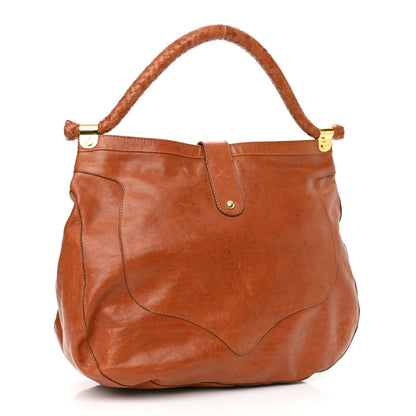 Jimmy Choo Calfskin Ruby Hobo Cognac 2 of 9