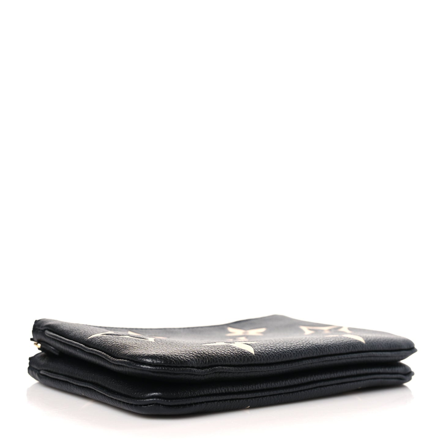 Empreinte Monogram Giant Double Zip Pochette Black Cream
