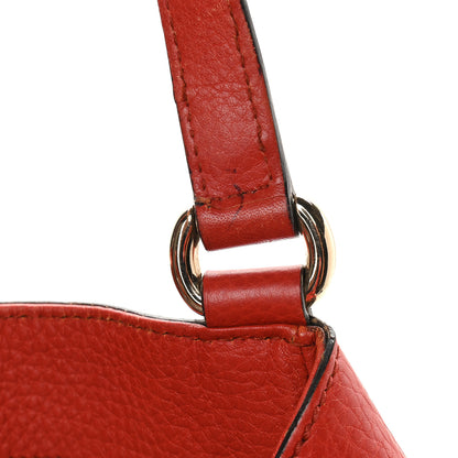 Gucci Pebbled Calfskin Medium Soho Shoulder Bag Red 11 of 13