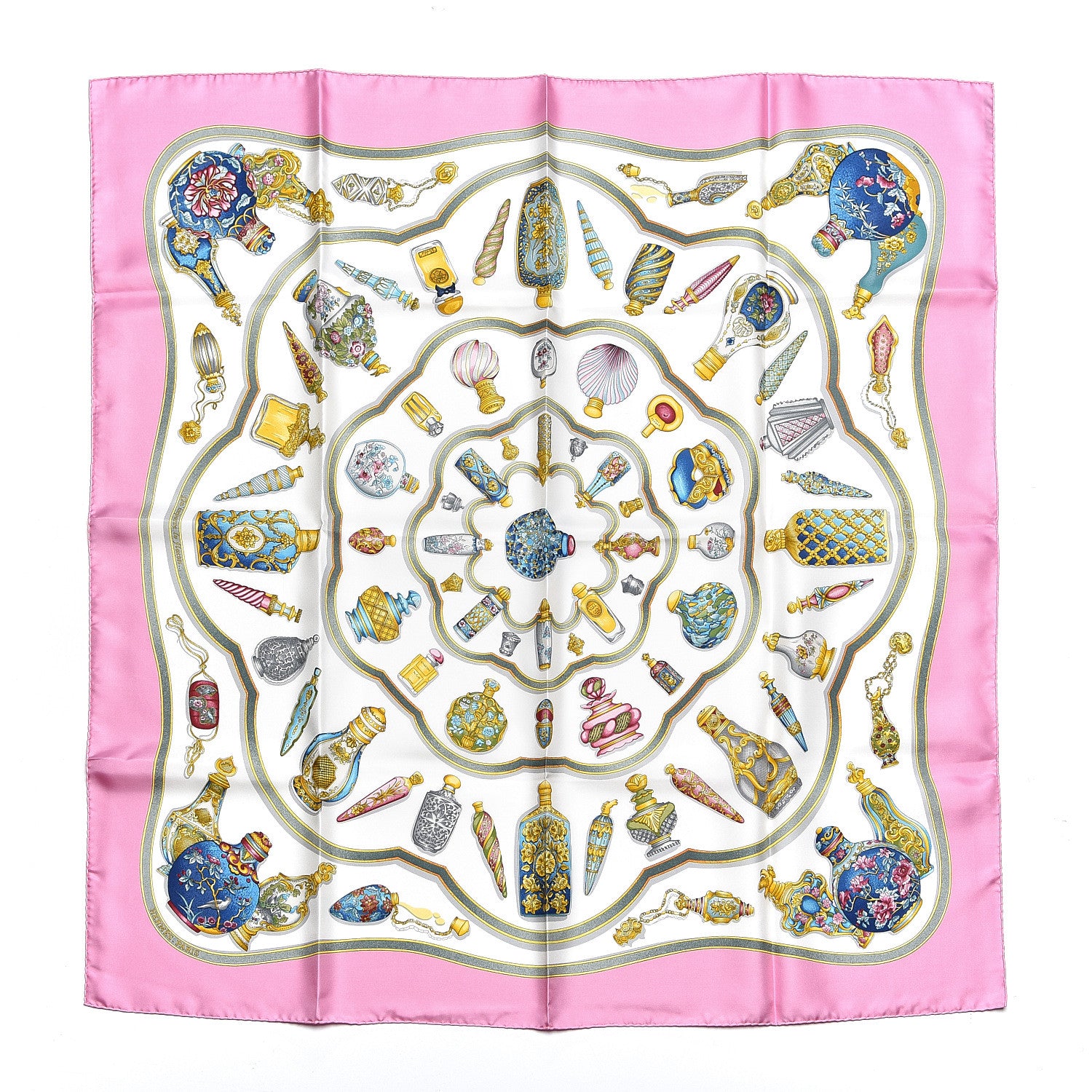 Hermes Silk Qu'Importe Le Flacon Scarf 90 1 of 4