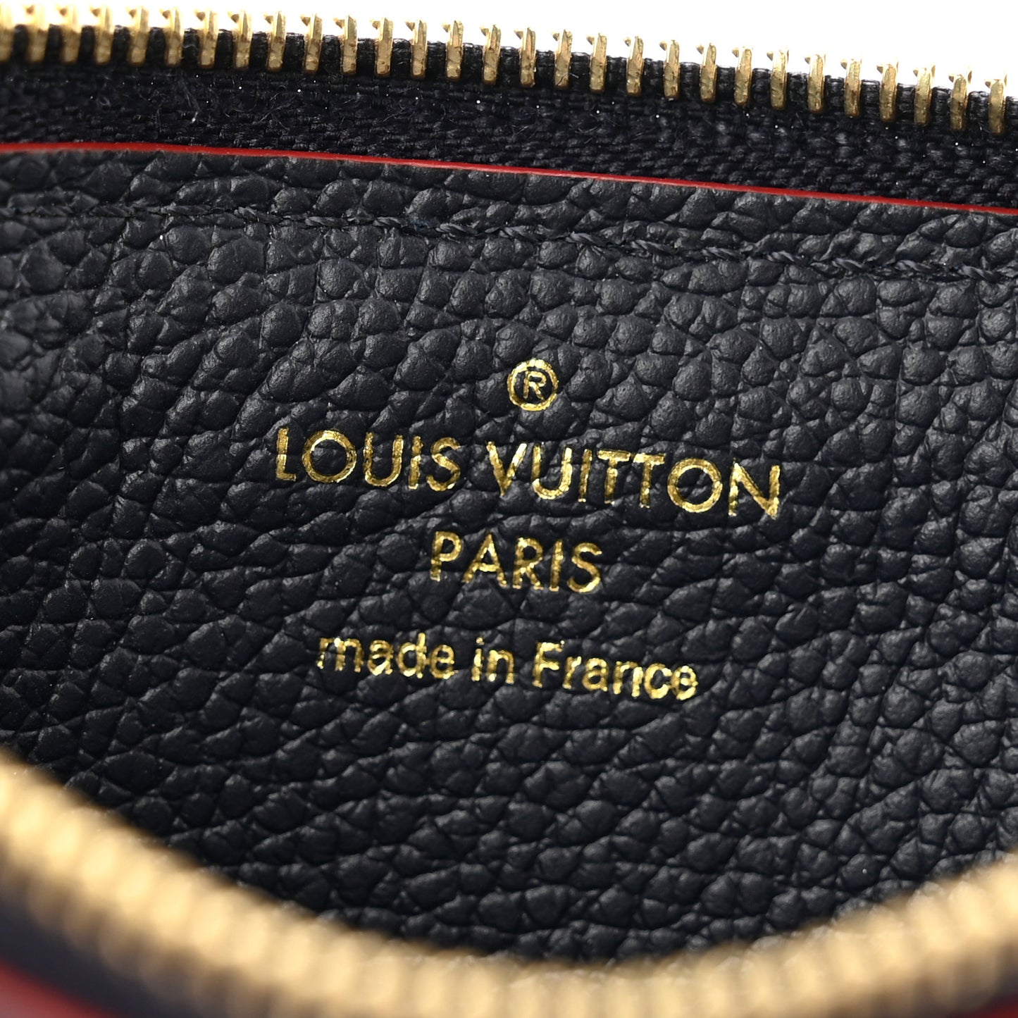 Empreinte Recto Verso Card Holder Marine Rouge