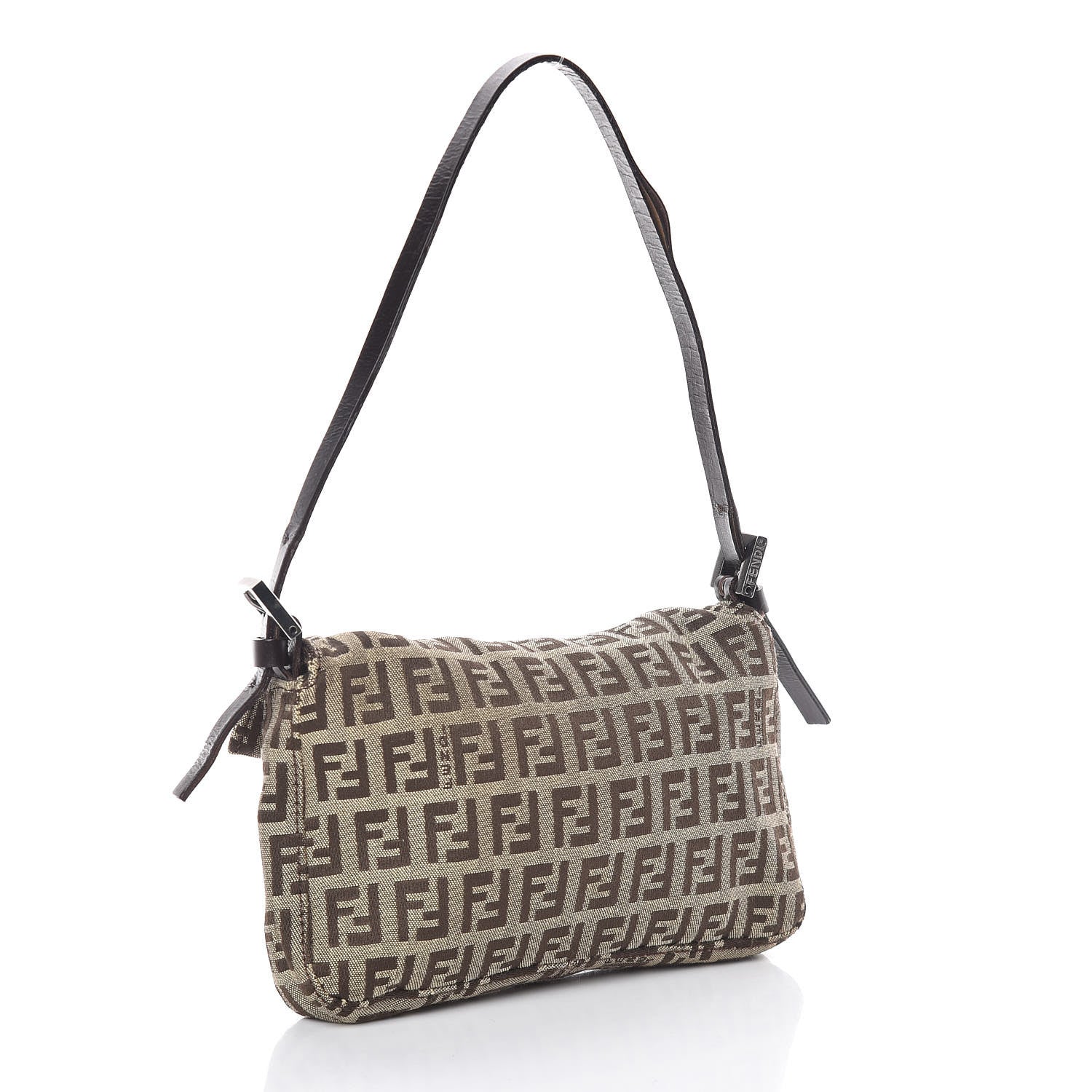 Fendi Zucchino Mini Baguette Brown 3 of 9
