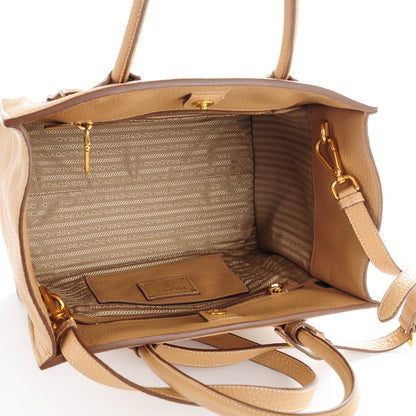 Prada Vitello Daino Shopping Tote Sughero 5 of 9