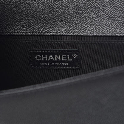 Chanel Caviar Quilted Medium Boy Flap Black 6 of 11