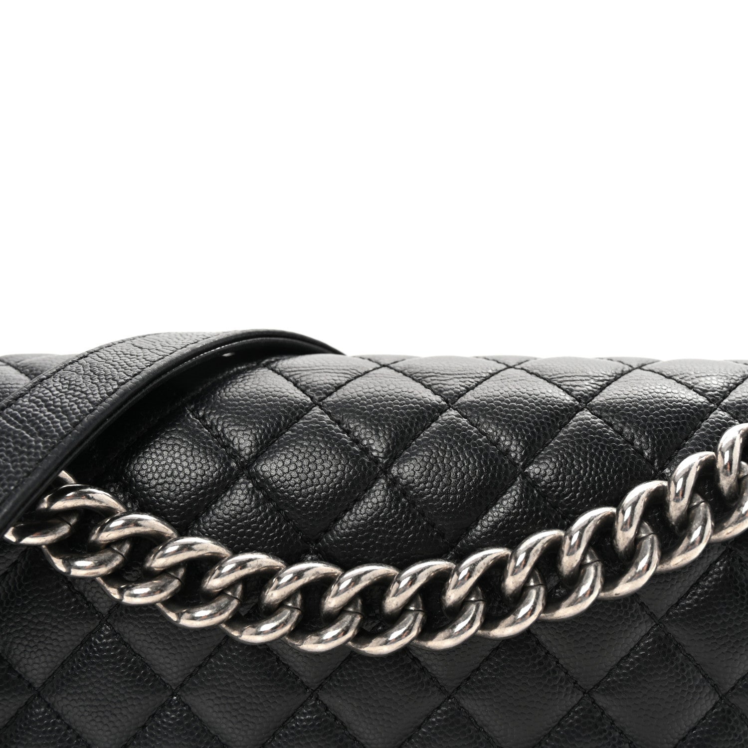 Chanel Caviar Quilted Medium Boy Flap Black 8 of 10