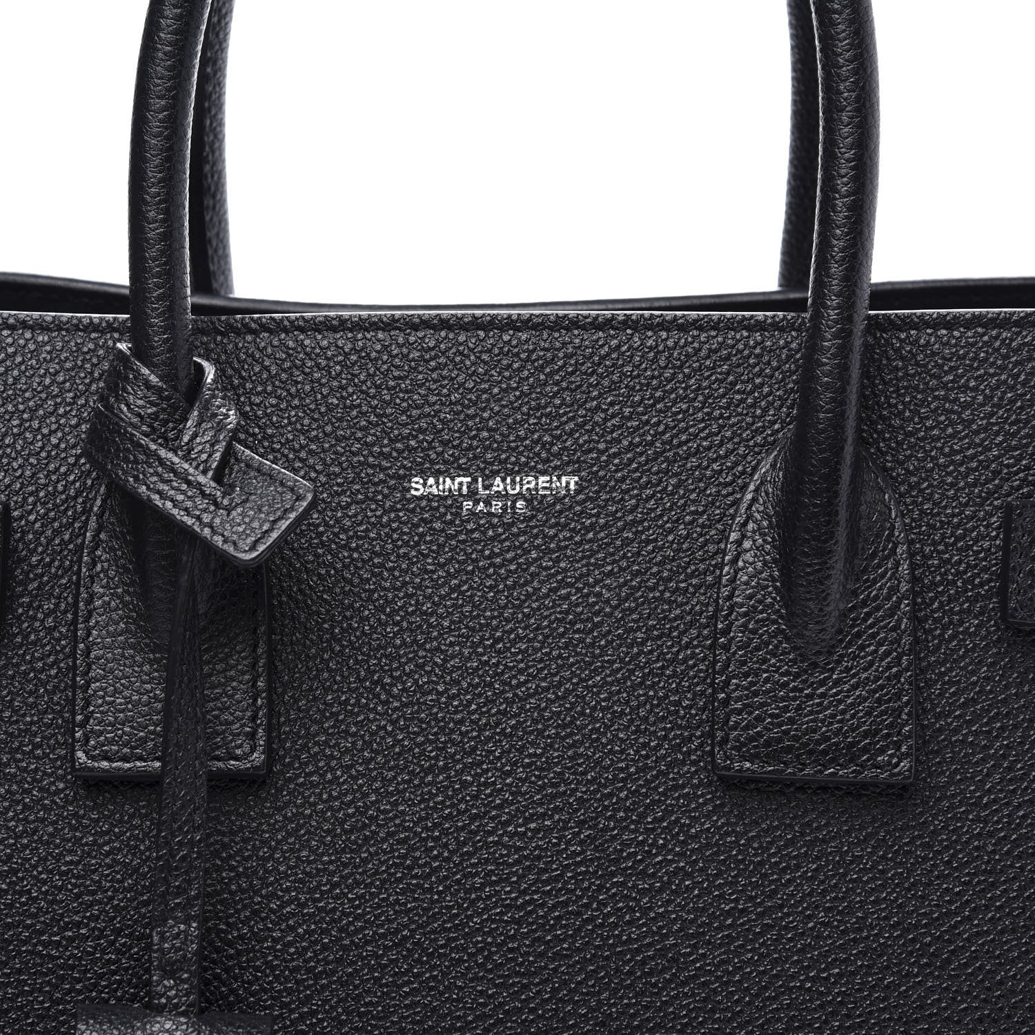 Saint Laurent Grained Calfskin Baby Sac De Jour Black 11 of 11