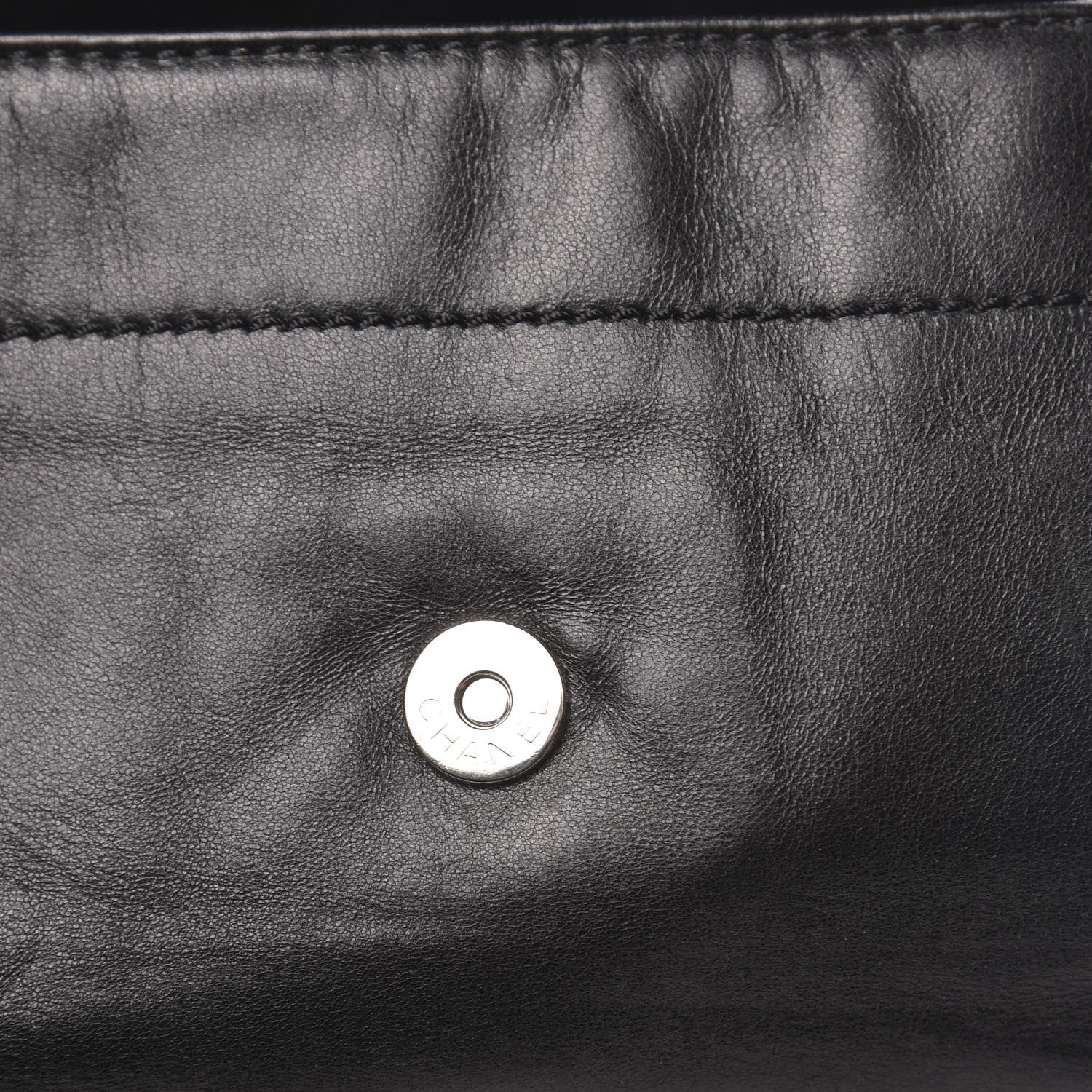 Chanel Lambskin Lax Accordion Flap Black 9 of 14