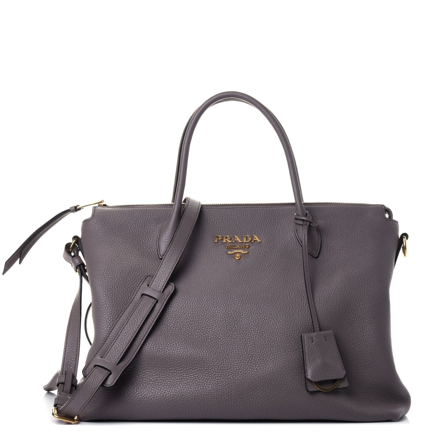 Prada Vitello Daino Shoulder Bag Argilla 1 of 4