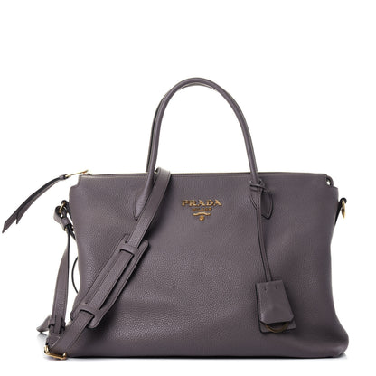 Prada Vitello Daino Shoulder Bag Argilla 1 of 4