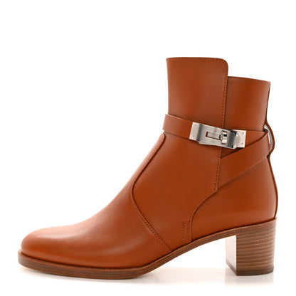 Hermes Calfskin Frenchie 50 Ankle Boots 36 Naturel 1 of 9