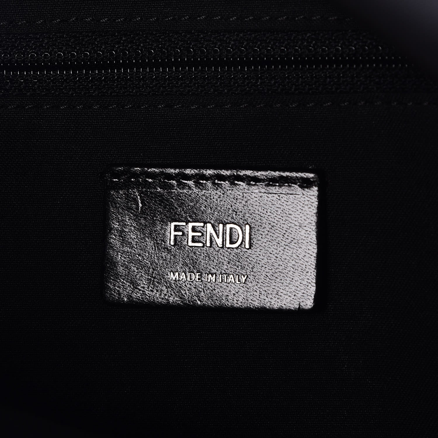 Fendi Nylon Vitello Fox Goat Fur Monster Eyes Mini Backpack Black Multicolor Sky 6 of 7