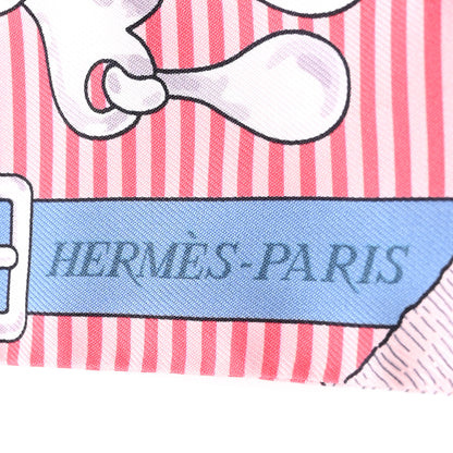 Hermes Silk Mors a Jouets Chemise Twilly Ciel Rose Blue Jean 2 of 9