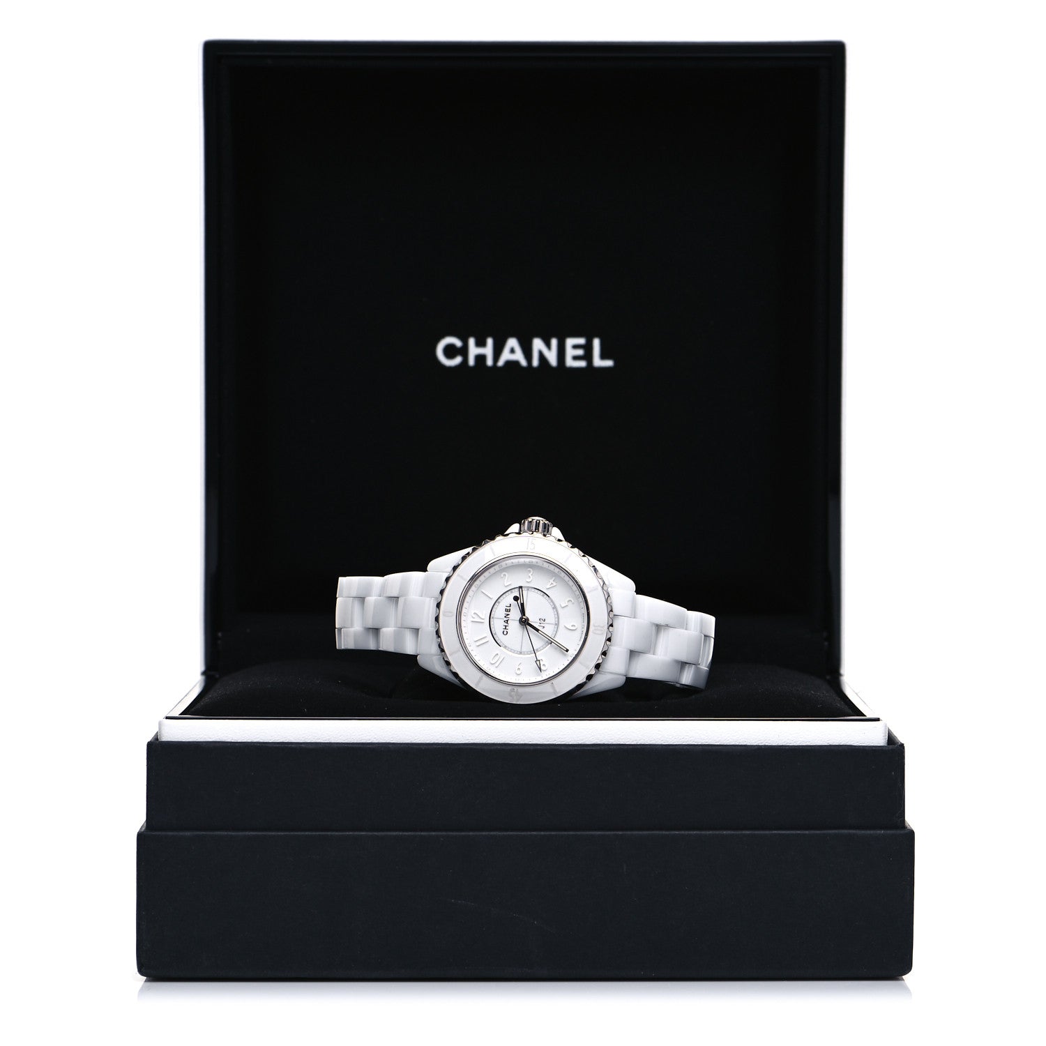 Chanel Stainless Steel Ceramic 33mm J12 Phantom Quartz Watch White 5 of 5