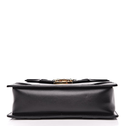 Alexander McQueen Calfskin Flower Top Handle Black 13 of 13