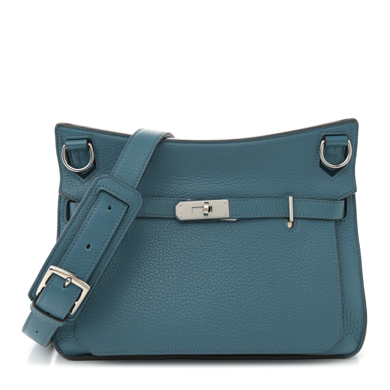 Hermes Taurillon Clemence Jypsiere 28 Bleu Izmir 1 of 11