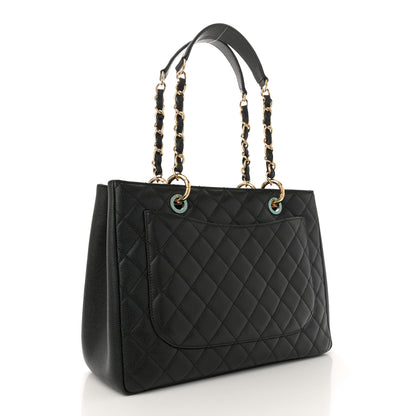 Chanel Caviar Quilted Grand Shopping Tote GST Black 3 of 10