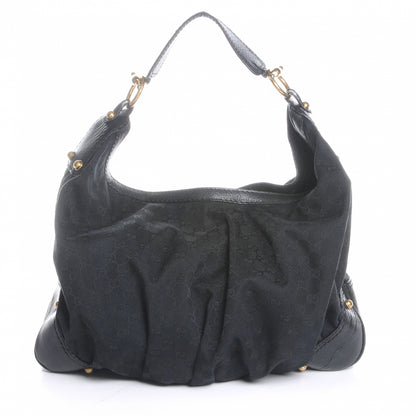 Gucci Monogram Large Jockey Hobo Black 1 of 8