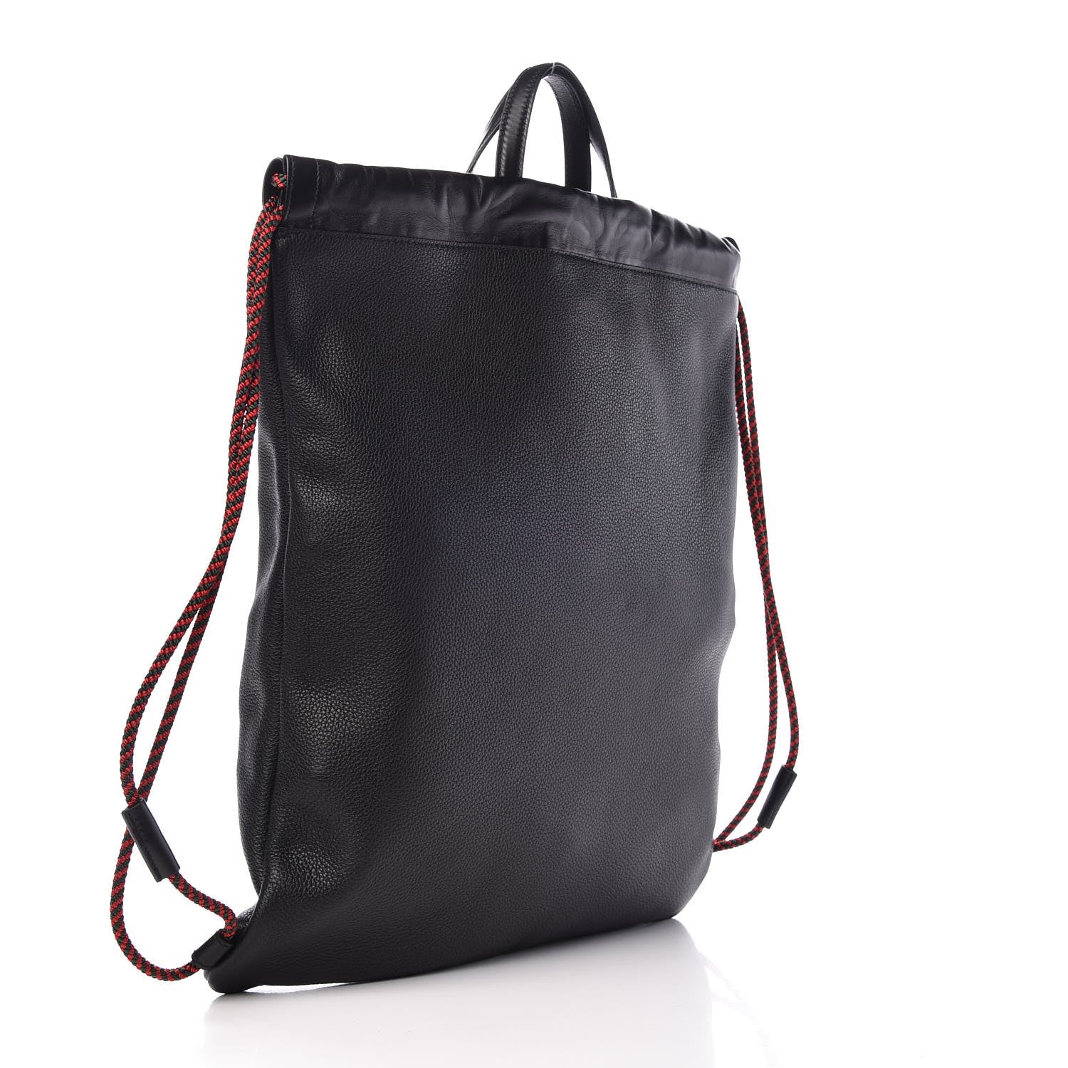Gucci Calfskin Logo Drawstring Backpack Black 4 of 7