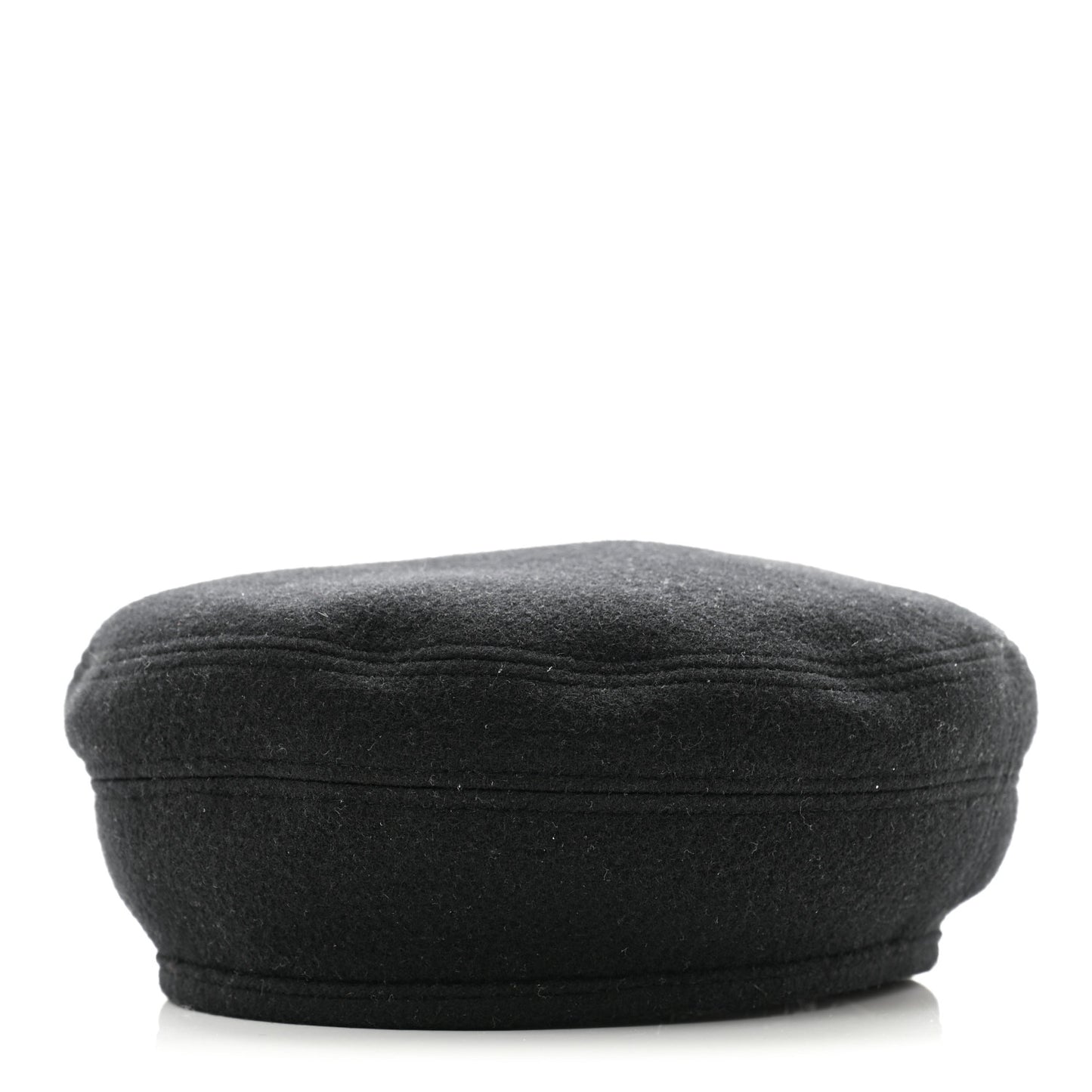 Wool Cashmere Saint Honore Drap Beret 59 Black