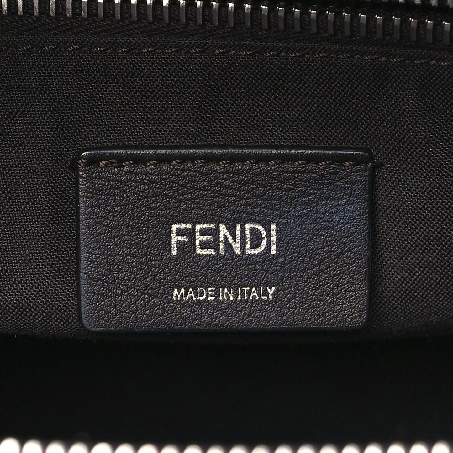 Vitello Dolce Bi-Color FF 1974 Embossed Medium By The Way Boston Bag Black Maya