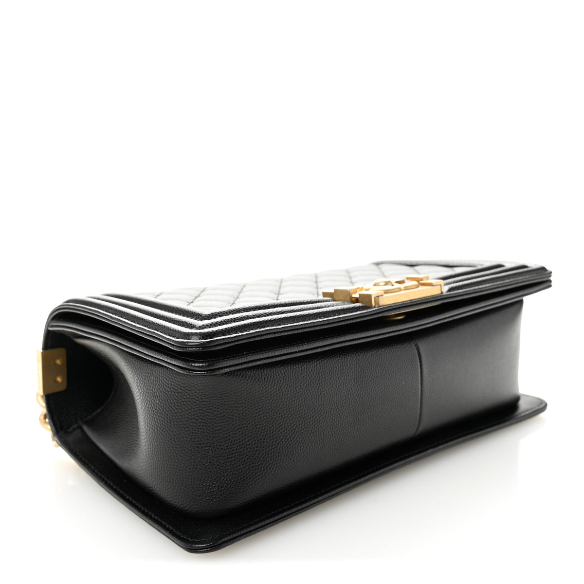 Caviar Quilted Medium Boy Flap Black