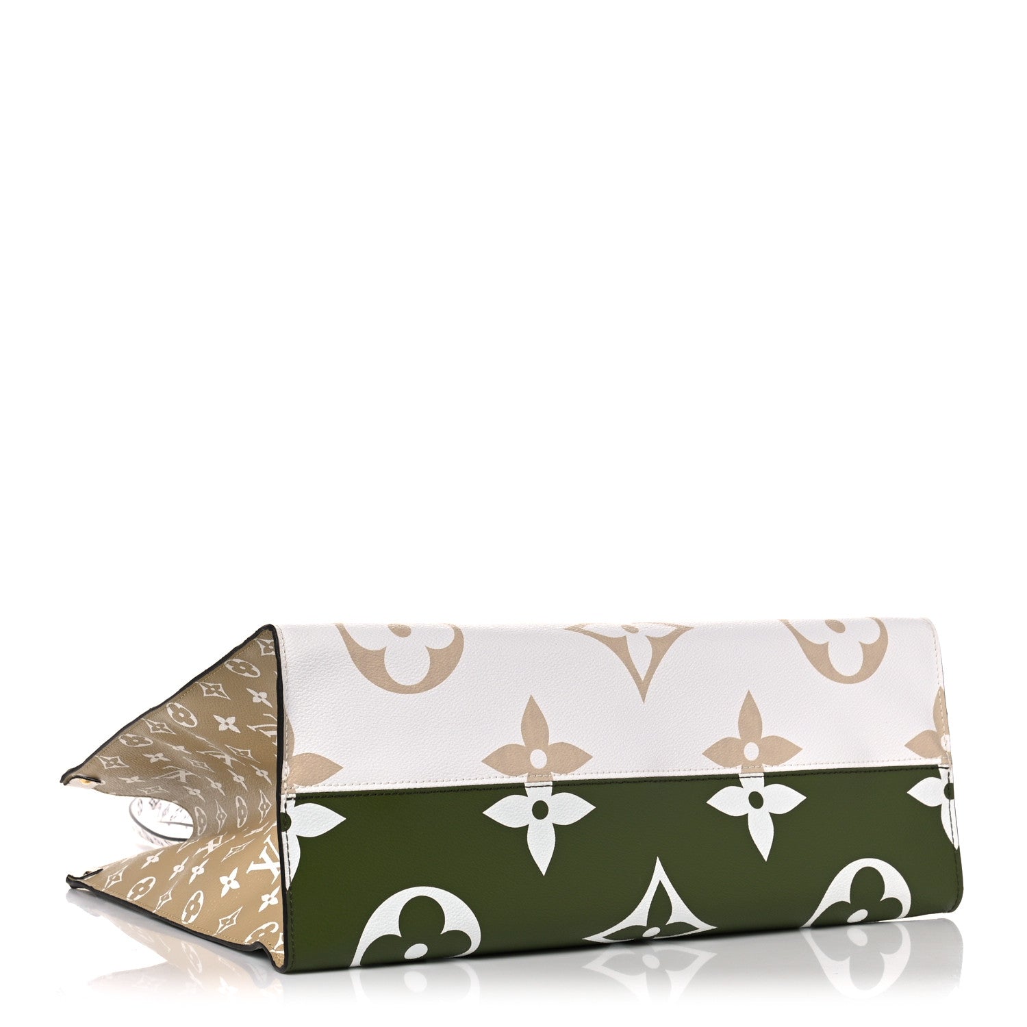 Louis Vuitton Monogram Giant Onthego GM Kaki Beige 4 of 10