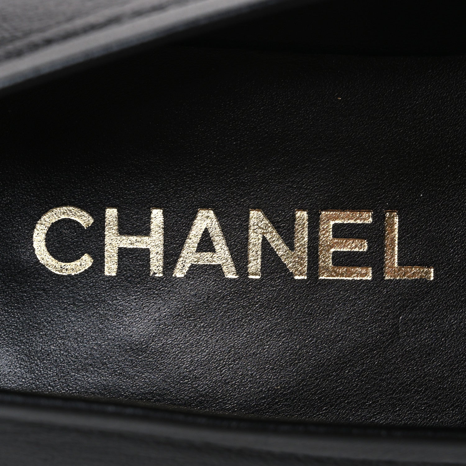 Chanel Lambskin CC Mocassin Loafers 38 Black 9 of 11