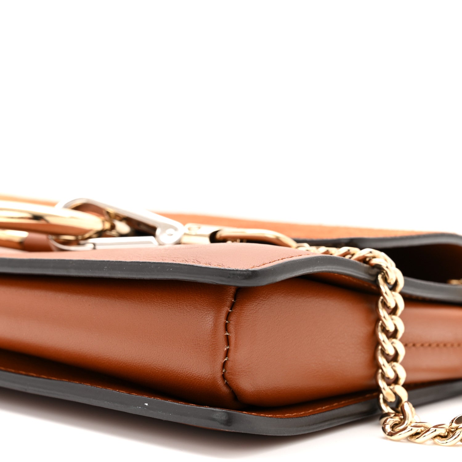 Chloe Suede Calfskin Small Faye Shoulder Bag Tobacco 10 of 10