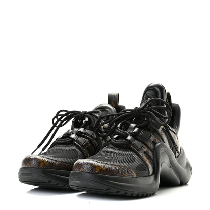 Louis Vuitton Calfskin Patent Monogram LV Archlight Sneakers 40 Black 2 of 13
