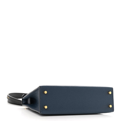 Hermes Epsom Mini Kelly Sellier 20 Bleu De Prusse Bleu Nuit 4 of 10