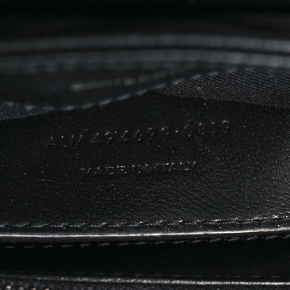 Saint Laurent Calfskin Y Quilted Monogram Small Loulou Chain Satchel Black 7 of 10