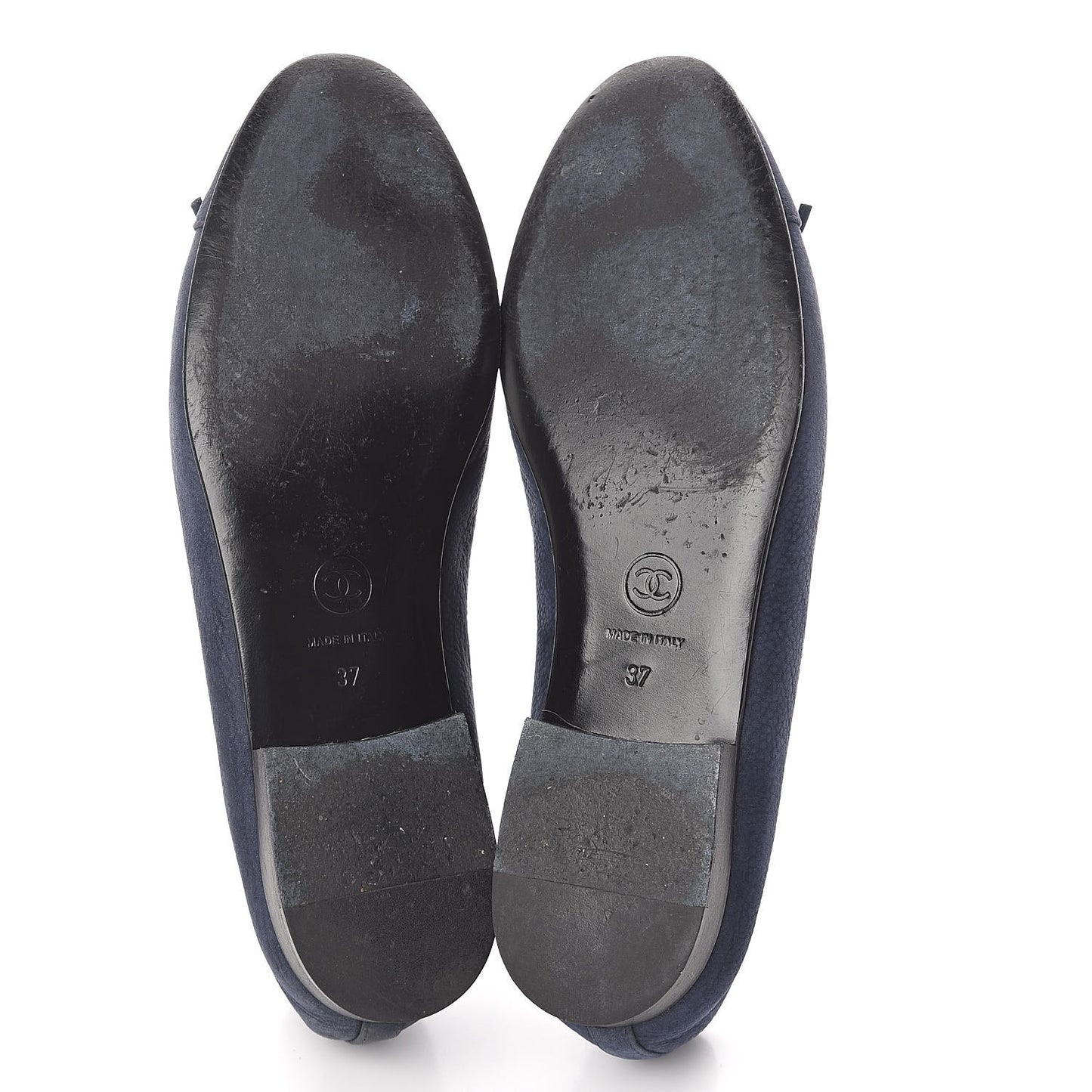 Nubuck Cap Toe CC Ballerina Flats 37 Marine