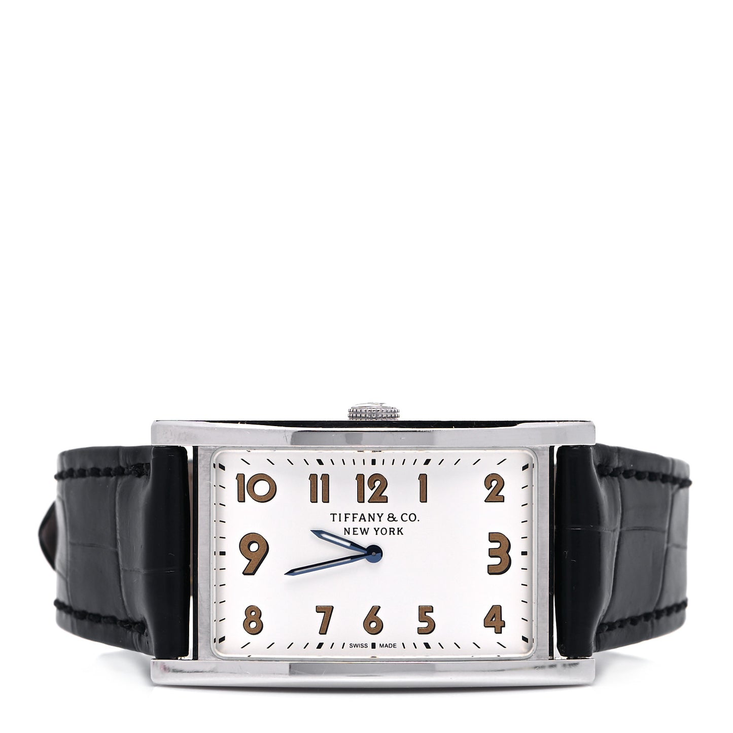 Stainless Steel Alligator 25mm East West Quartz Watch