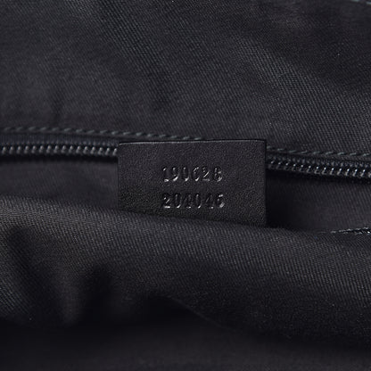 Gucci Denim Monogram Flat Messenger Bag Black 7 of 10