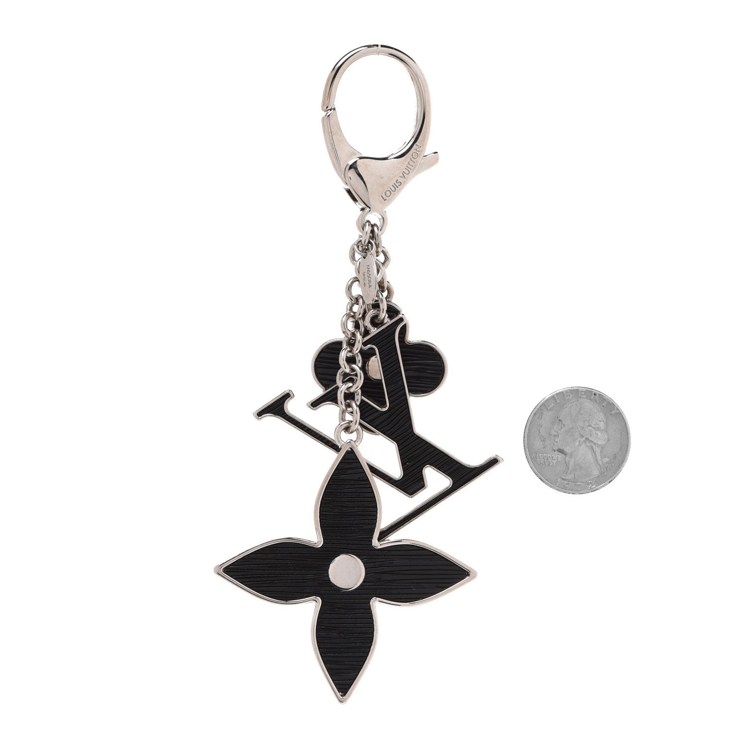 Louis Vuitton Electric Epi Fleur d'Epi Bag Charm Black 2 of 5