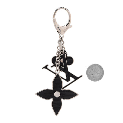 Louis Vuitton Electric Epi Fleur d'Epi Bag Charm Black 2 of 5