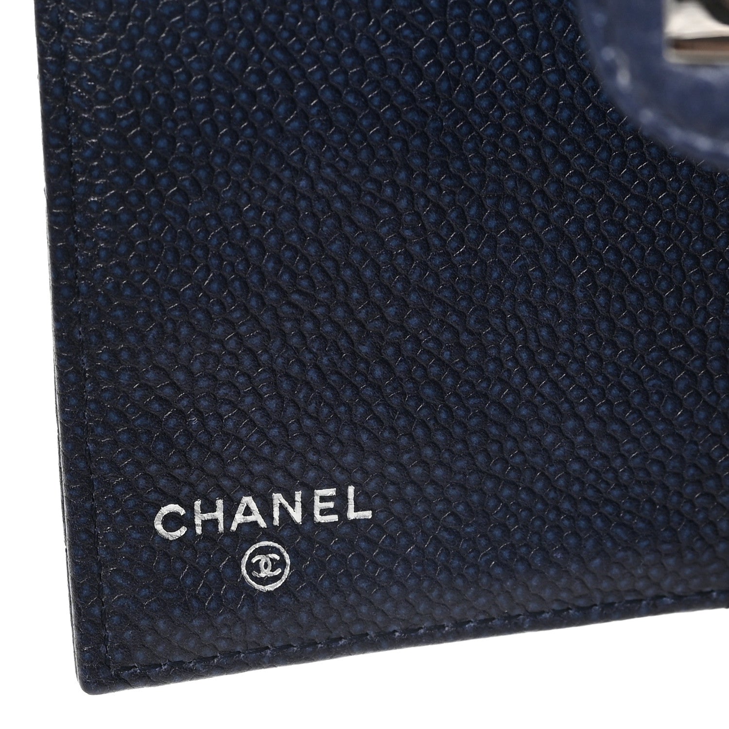 Chanel Caviar Quilted Reissue Long Flap Wallet Navy 6 of 8