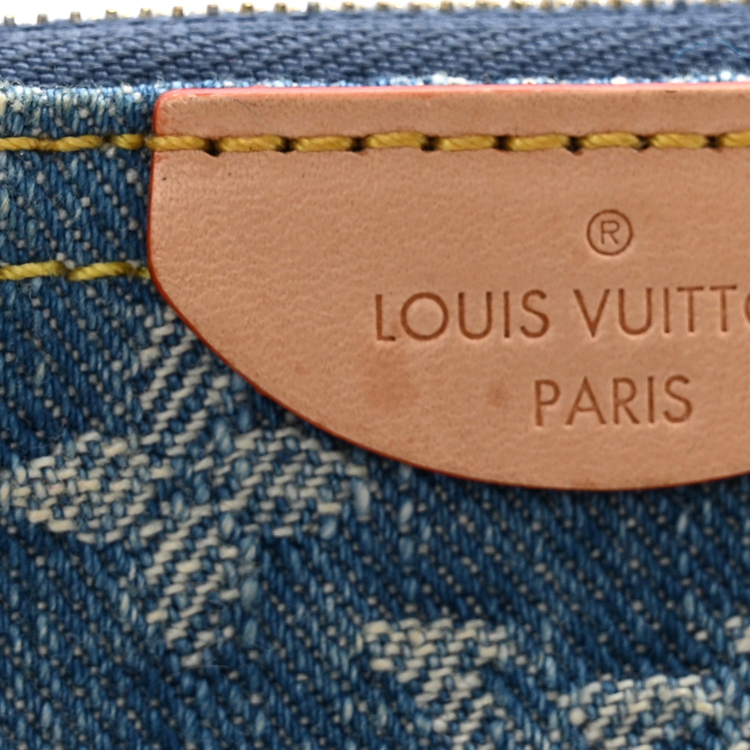 Louis Vuitton Monogram Denim Key Pouch Denim Blue 7 of 8