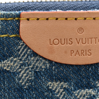 Louis Vuitton Monogram Denim Key Pouch Denim Blue 7 of 8