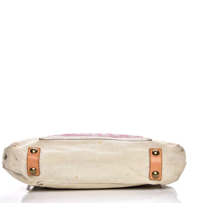 Louis Vuitton Toile Globe Shopper Cabas MM Red 13 of 16