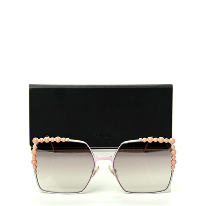 Fendi Square Dots Sunglasses FF 0259/S Gold 6 of 6